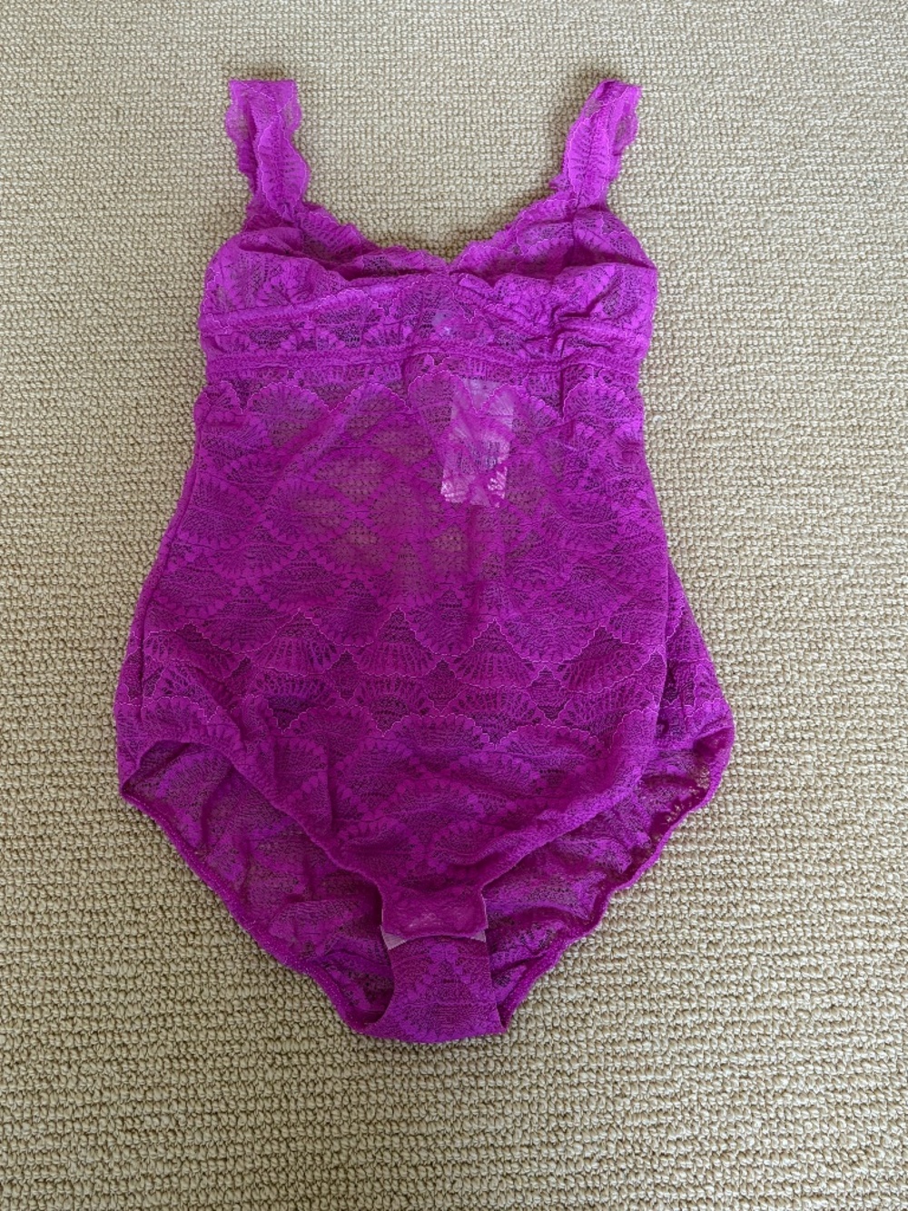 Eberjey Purple Lace Weekend  Lovers Bodysuit, Size Small NWT
